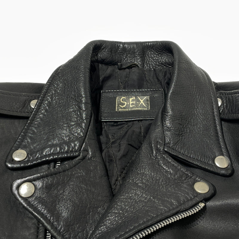 【現状渡し品】【メンズ】 SEX PRODUCED BY ANGROMANIA セックス プロデュースド バイ アングマニア COWHIDE DOUBLERIDER'S JACKET 牛革 ダブルライダース ジャケット アウター 145-260929-sa-17-teih 万代Net店