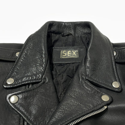 【現状渡し品】【メンズ】 SEX PRODUCED BY ANGROMANIA セックス プロデュースド バイ アングマニア COWHIDE DOUBLERIDER'S JACKET 牛革 ダブルライダース ジャケット アウター 145-260929-sa-17-teih 万代Net店