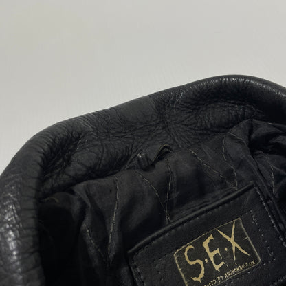 【現状渡し品】【メンズ】 SEX PRODUCED BY ANGROMANIA セックス プロデュースド バイ アングマニア COWHIDE DOUBLERIDER'S JACKET 牛革 ダブルライダース ジャケット アウター 145-260929-sa-17-teih 万代Net店