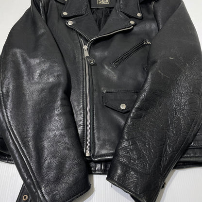 【現状渡し品】【メンズ】 SEX PRODUCED BY ANGROMANIA セックス プロデュースド バイ アングマニア COWHIDE DOUBLERIDER'S JACKET 牛革 ダブルライダース ジャケット アウター 145-260929-sa-17-teih 万代Net店