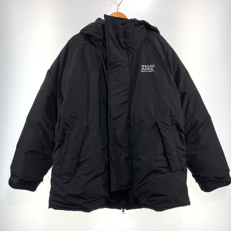 【中古品】【メンズ】 WACKO MARIA ワコマリア × NANGA ナンガ 別注 コラボ MOUNTAIN BELAY COAT TYPE-1 マウンテン ビレイ コート アウター ダウンジャケット 140-261001-ko-18-teih サイズ：L カラー：ブラック 万代Net店