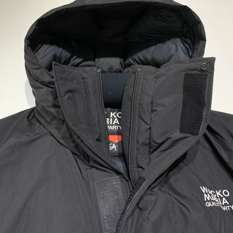 【中古品】【メンズ】 WACKO MARIA ワコマリア × NANGA ナンガ 別注 コラボ MOUNTAIN BELAY COAT TYPE-1 マウンテン ビレイ コート アウター ダウンジャケット 140-261001-ko-18-teih サイズ：L カラー：ブラック 万代Net店