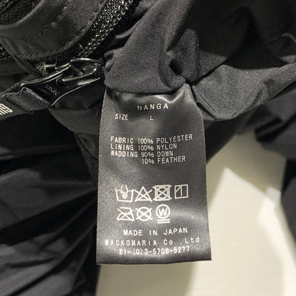 【中古品】【メンズ】 WACKO MARIA ワコマリア × NANGA ナンガ 別注 コラボ MOUNTAIN BELAY COAT TYPE-1 マウンテン ビレイ コート アウター ダウンジャケット 140-261001-ko-18-teih サイズ：L カラー：ブラック 万代Net店