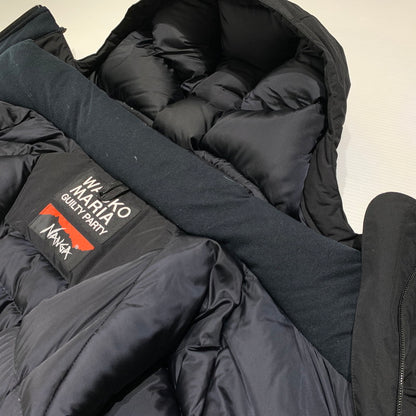 【中古品】【メンズ】 WACKO MARIA ワコマリア × NANGA ナンガ 別注 コラボ MOUNTAIN BELAY COAT TYPE-1 マウンテン ビレイ コート アウター ダウンジャケット 140-261001-ko-18-teih サイズ：L カラー：ブラック 万代Net店