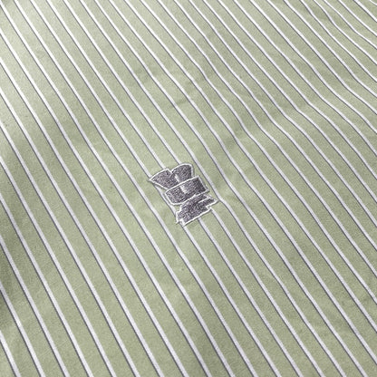 【中古品】【メンズ】 HUF ハフ MEGABLAST STRIPE S/S SHIRT メガブラスト ストライプ ショートスリーブ シャツ 半袖 トップス 142-260930-yo-18-teih サイズ：L カラー：グリーン 万代Net店