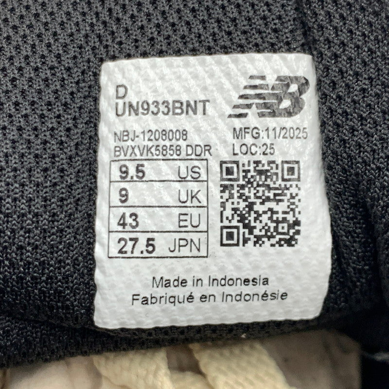 【中古品】【メンズ】 NEWBALANCE ニューバランス NUMERIC ANDREW REYNOLDS UN933BNT ナムリック アンドリュー レイノルズ スニーカー 靴 シューズ 162-261002-ko-09-teih サイズ：27.5cm カラー：ブラック系 万代Net店