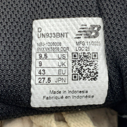【中古品】【メンズ】 NEWBALANCE ニューバランス NUMERIC ANDREW REYNOLDS UN933BNT ナムリック アンドリュー レイノルズ スニーカー 靴 シューズ 162-261002-ko-09-teih サイズ：27.5cm カラー：ブラック系 万代Net店