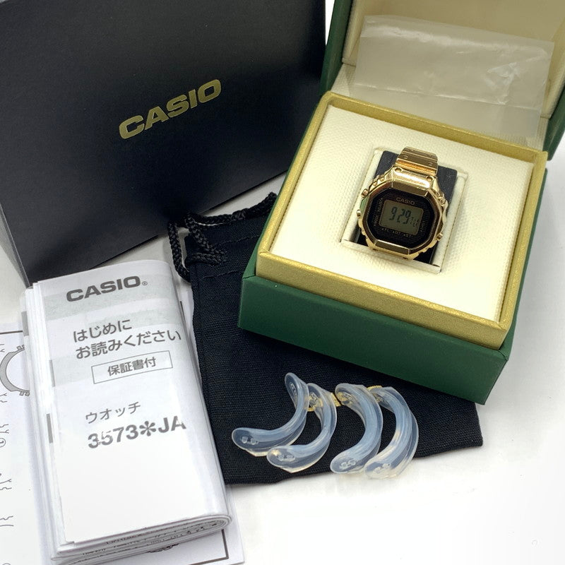 【中古品】【メンズ】 CASIO カシオ RING WATCH CRW-001-1JR リングウォッチ アクセサリー 時計 197-260929-ko-02-teih カラー：ゴールドカラー 万代Net店