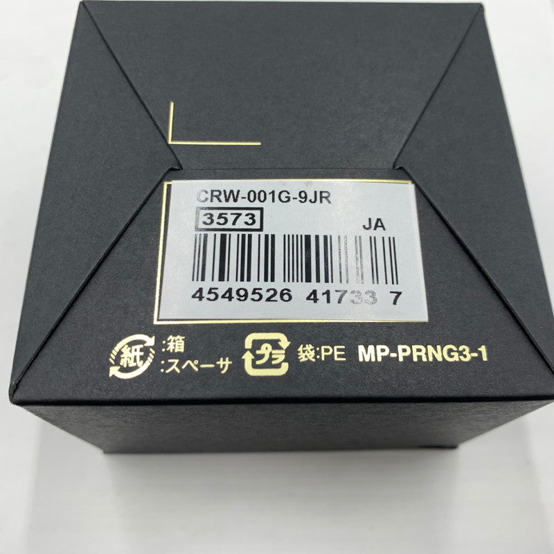 【中古品】【メンズ】 CASIO カシオ RING WATCH CRW-001-1JR リングウォッチ アクセサリー 時計 197-260929-ko-02-teih カラー：ゴールドカラー 万代Net店