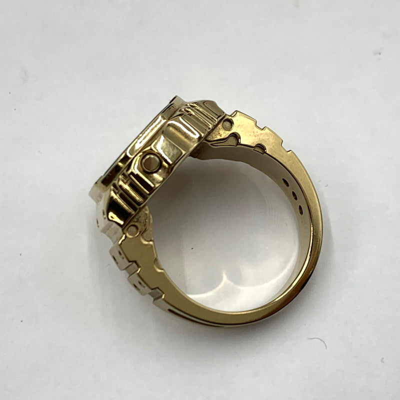 【中古品】【メンズ】 CASIO カシオ RING WATCH CRW-001-1JR リングウォッチ アクセサリー 時計 197-260929-ko-02-teih カラー：ゴールドカラー 万代Net店
