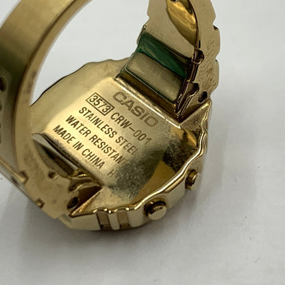 【中古品】【メンズ】 CASIO カシオ RING WATCH CRW-001-1JR リングウォッチ アクセサリー 時計 197-260929-ko-02-teih カラー：ゴールドカラー 万代Net店