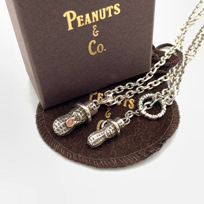 【中古品】【メンズ】 Peanuts ＆Co ピーナッツカンパニー MEDIUM BEROPEANUTS NECKLACE SILVER K10PG ミディアム ベロピーナッツ ネックレス アクセサリー 925 ゴールド 192-260929-ko-01-teih カラー：シルバー 万代Net店