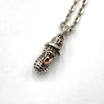 【中古品】【メンズ】 Peanuts ＆Co ピーナッツカンパニー MEDIUM BEROPEANUTS NECKLACE SILVER K10PG ミディアム ベロピーナッツ ネックレス アクセサリー 925 ゴールド 192-260929-ko-01-teih カラー：シルバー 万代Net店