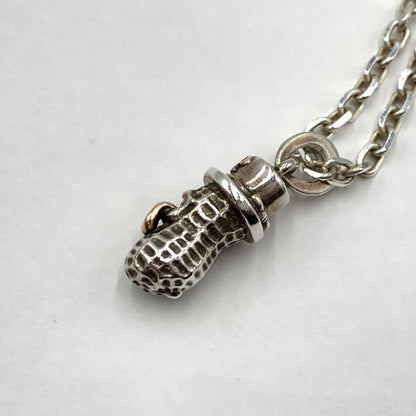 【中古品】【メンズ】 Peanuts ＆Co ピーナッツカンパニー MEDIUM BEROPEANUTS NECKLACE SILVER K10PG ミディアム ベロピーナッツ ネックレス アクセサリー 925 ゴールド 192-260929-ko-01-teih カラー：シルバー 万代Net店