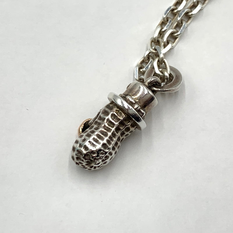 【中古品】【メンズ】 Peanuts ＆Co ピーナッツカンパニー MEDIUM BEROPEANUTS NECKLACE SILVER K10PG ミディアム ベロピーナッツ ネックレス アクセサリー 925 ゴールド 192-260929-ko-01-teih カラー：シルバー 万代Net店