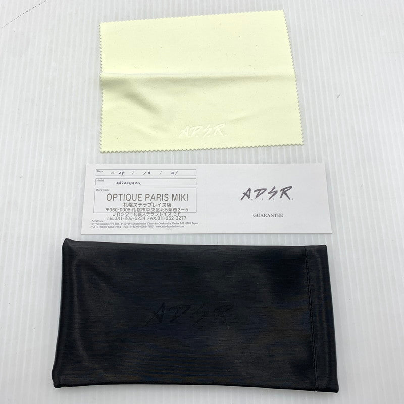 【中古品】【メンズ】 A.D.S.R エーディーエスアール SATCHIMO Ⅱ 02 サッチモ 02 アイウェア サングラス 203-260929-ko-05-teih サイズ：47□24-153 カラー：クリア/ゴールド 万代Net店