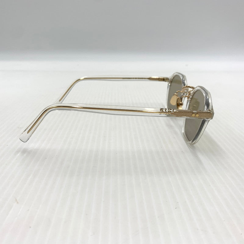 【中古品】【メンズ】 A.D.S.R エーディーエスアール SATCHIMO Ⅱ 02 サッチモ 02 アイウェア サングラス 203-260929-ko-05-teih サイズ：47□24-153 カラー：クリア/ゴールド 万代Net店