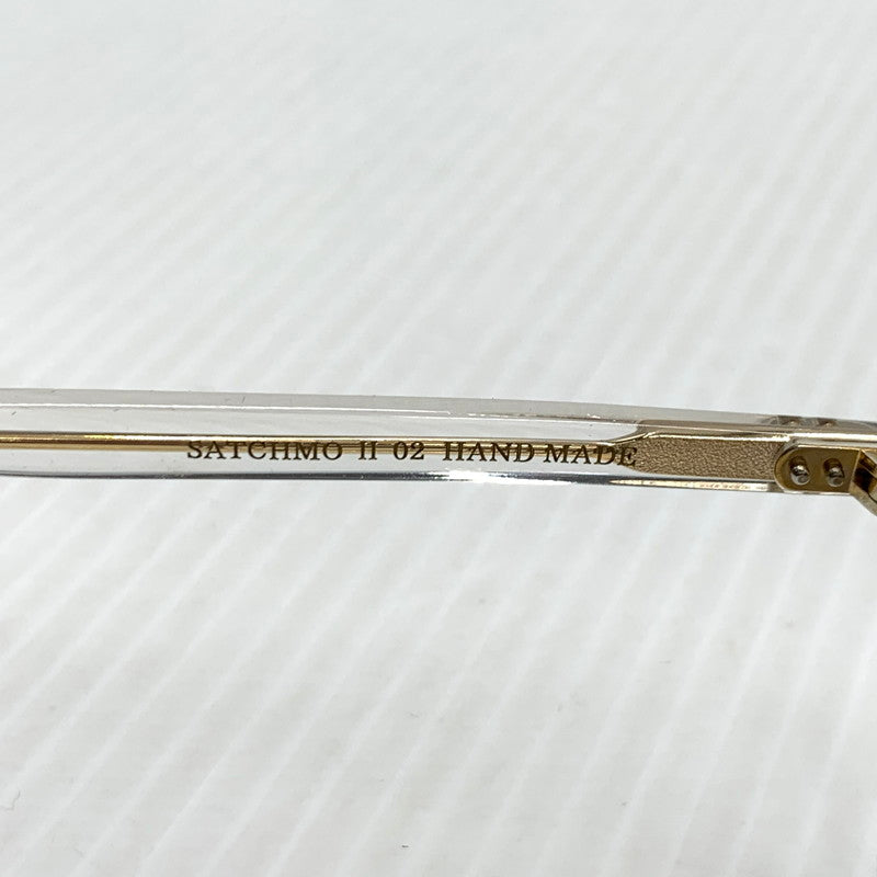 【中古品】【メンズ】 A.D.S.R エーディーエスアール SATCHIMO Ⅱ 02 サッチモ 02 アイウェア サングラス 203-260929-ko-05-teih サイズ：47□24-153 カラー：クリア/ゴールド 万代Net店