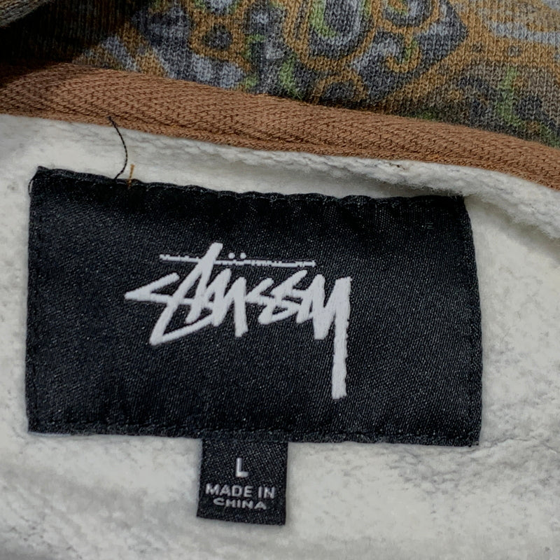 【中古品】【メンズ】 STUSSY ステューシー MARQUIS PULLOVER HOODIE マーキス プルオーバー フーディ プルオーバーパーカー 142-260929-sa-25-teih サイズ：L カラー：総柄 万代Net店