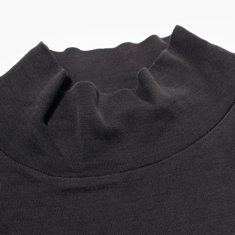 【中古品】【メンズ】 LEMAIRE ルメール MOCK NECK LS TEE モック ネック ロングスリーブ Tシャツ 長袖 トップス 141-260929-sa-24-teih サイズ：S カラー：ブラック 万代Net店