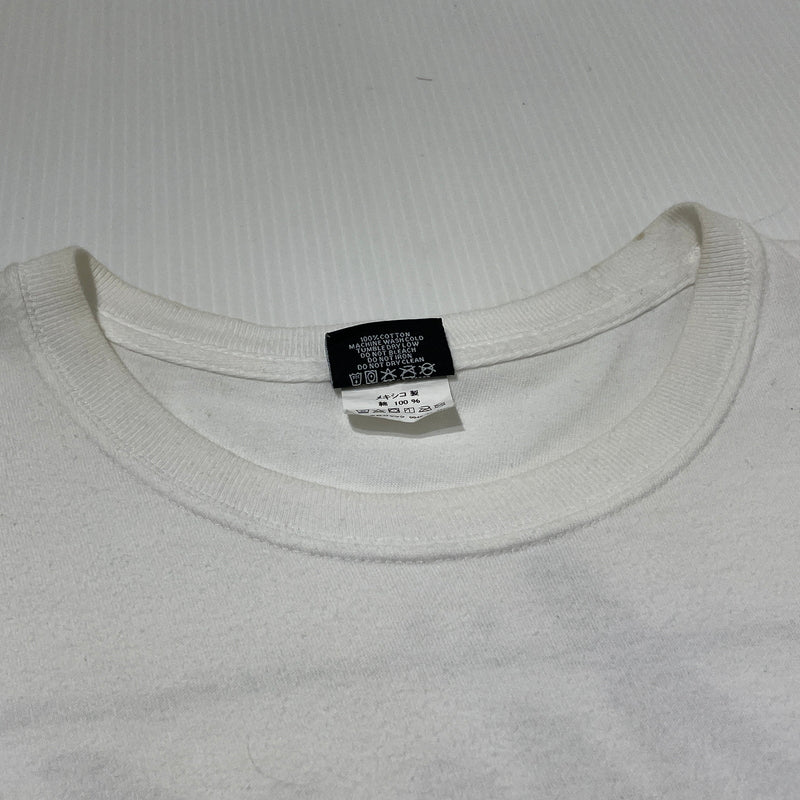 【現状渡し品】【メンズ】 STUSSY ステューシー × CACTUS PLANT FLEA MARKET INTERNATIONAL カタクス プラント フリーマーケット インターナショナル 別注コラボ T-SHIRT Tシャツ 半袖 トップス 142-260929-sa-23-teih サイズ：L カラー：ホワイト 万代Net店