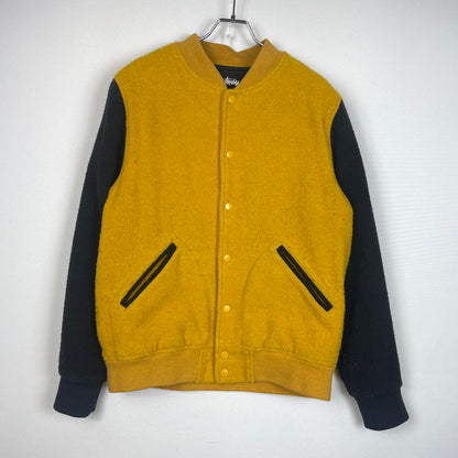 【中古品】【メンズ】 STUSSY ステューシー JACKSON VARSITY JACKET ジャクソン バーシティ ジャケット アウター 142-260929-yo-01-teih サイズ：M カラー：マスタード 万代Net店
