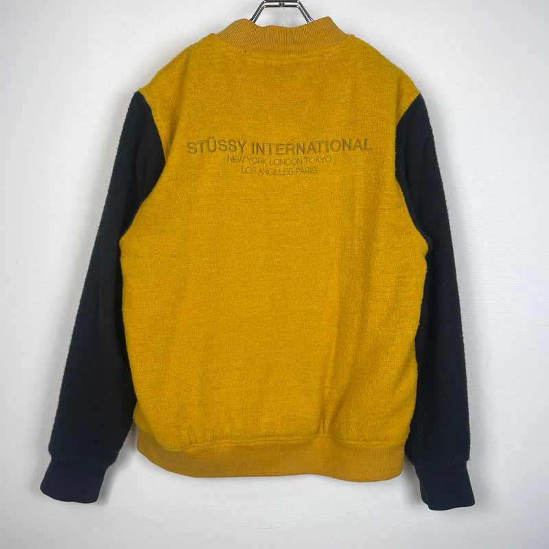 【中古品】【メンズ】 STUSSY ステューシー JACKSON VARSITY JACKET ジャクソン バーシティ ジャケット アウター 142-260929-yo-01-teih サイズ：M カラー：マスタード 万代Net店