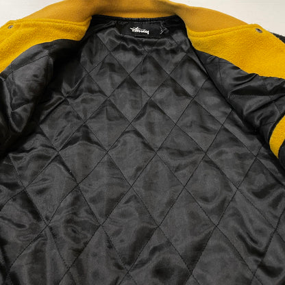【中古品】【メンズ】 STUSSY ステューシー JACKSON VARSITY JACKET ジャクソン バーシティ ジャケット アウター 142-260929-yo-01-teih サイズ：M カラー：マスタード 万代Net店