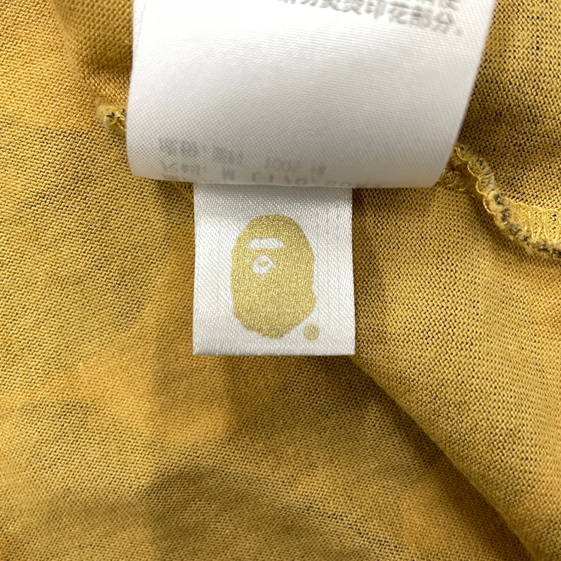 【中古品】【メンズ】 A BATHING APE アベイシングエイプ LOGO L/S TEE 001LTK701001M ロゴ ロングスリーブTシャツ 長袖トップス 142-261003-ss-02-teih サイズ：M カラー：カモ柄 万代Net店