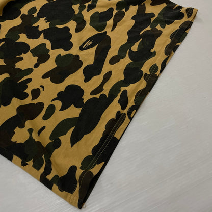 【中古品】【メンズ】 A BATHING APE アベイシングエイプ LOGO L/S TEE 001LTK701001M ロゴ ロングスリーブTシャツ 長袖トップス 142-261003-ss-02-teih サイズ：M カラー：カモ柄 万代Net店