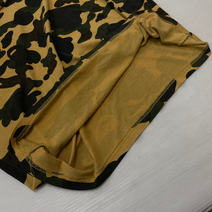 【中古品】【メンズ】 A BATHING APE アベイシングエイプ LOGO L/S TEE 001LTK701001M ロゴ ロングスリーブTシャツ 長袖トップス 142-261003-ss-02-teih サイズ：M カラー：カモ柄 万代Net店