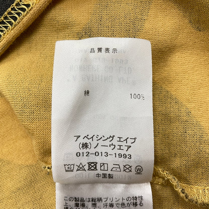 【中古品】【メンズ】 A BATHING APE アベイシングエイプ LOGO L/S TEE 001LTK701001M ロゴ ロングスリーブTシャツ 長袖トップス 142-261003-ss-02-teih サイズ：M カラー：カモ柄 万代Net店