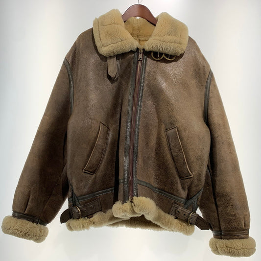 【現状渡し品】【メンズ】 U.S.SHEEPSKIN ユーエスシープスキン MOUTON FLIGHT JACKET TYPE B-3 AC-26824 ムートン フライトジャケット アウター USA製 145-261001-ko-06-teih サイズ：44 カラー：ブラウン 万代Net店