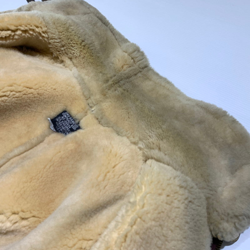【現状渡し品】【メンズ】 U.S.SHEEPSKIN ユーエスシープスキン MOUTON FLIGHT JACKET TYPE B-3 AC-26824 ムートン フライトジャケット アウター USA製 145-261001-ko-06-teih サイズ：44 カラー：ブラウン 万代Net店