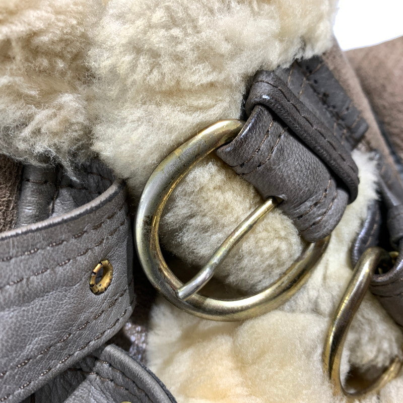 【現状渡し品】【メンズ】 U.S.SHEEPSKIN ユーエスシープスキン MOUTON FLIGHT JACKET TYPE B-3 AC-26824 ムートン フライトジャケット アウター USA製 145-261001-ko-06-teih サイズ：44 カラー：ブラウン 万代Net店