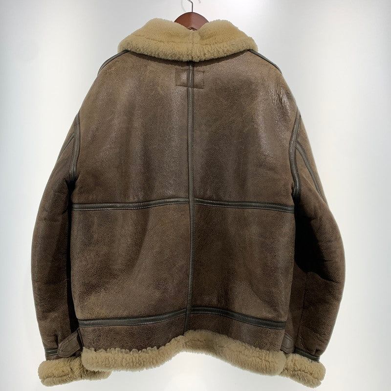 【現状渡し品】【メンズ】 U.S.SHEEPSKIN ユーエスシープスキン MOUTON FLIGHT JACKET TYPE B-3 AC-26824 ムートン フライトジャケット アウター USA製 145-261001-ko-06-teih サイズ：44 カラー：ブラウン 万代Net店