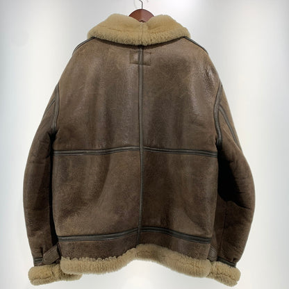 【現状渡し品】【メンズ】 U.S.SHEEPSKIN ユーエスシープスキン MOUTON FLIGHT JACKET TYPE B-3 AC-26824 ムートン フライトジャケット アウター USA製 145-261001-ko-06-teih サイズ：44 カラー：ブラウン 万代Net店