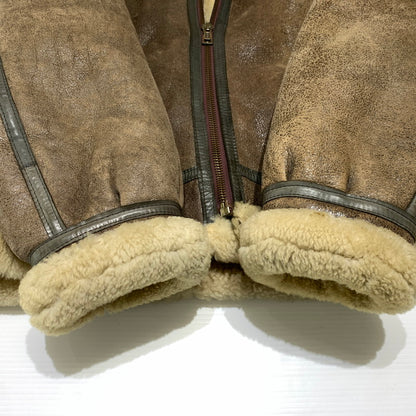 【現状渡し品】【メンズ】 U.S.SHEEPSKIN ユーエスシープスキン MOUTON FLIGHT JACKET TYPE B-3 AC-26824 ムートン フライトジャケット アウター USA製 145-261001-ko-06-teih サイズ：44 カラー：ブラウン 万代Net店