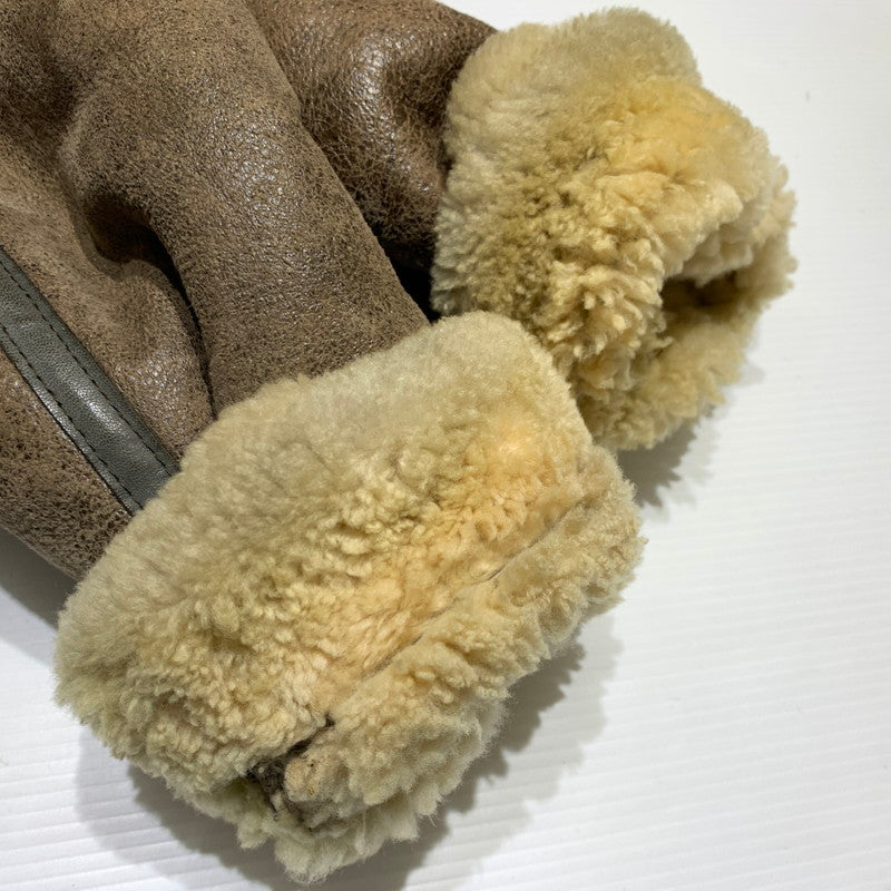 【現状渡し品】【メンズ】 U.S.SHEEPSKIN ユーエスシープスキン MOUTON FLIGHT JACKET TYPE B-3 AC-26824 ムートン フライトジャケット アウター USA製 145-261001-ko-06-teih サイズ：44 カラー：ブラウン 万代Net店