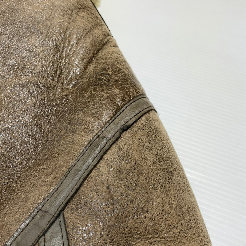 【現状渡し品】【メンズ】 U.S.SHEEPSKIN ユーエスシープスキン MOUTON FLIGHT JACKET TYPE B-3 AC-26824 ムートン フライトジャケット アウター USA製 145-261001-ko-06-teih サイズ：44 カラー：ブラウン 万代Net店