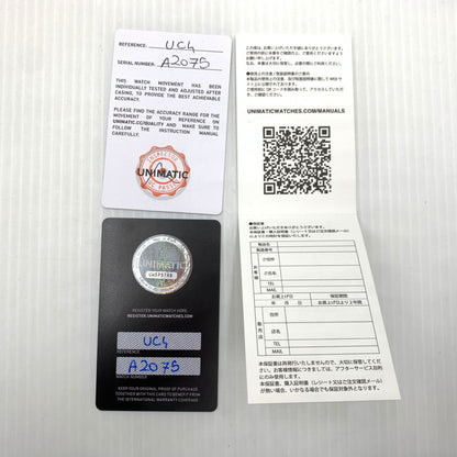 【中古品】【メンズ】 UNIMATIC ウニマティックCLASSIC UC4 QUATTRO C4-A2075 クラシック クアトロ 腕時計 ミリタリーウォッチ 自動巻き 197-260929-ko-04-teih カラー：シルバー/ブラック 万代Net店