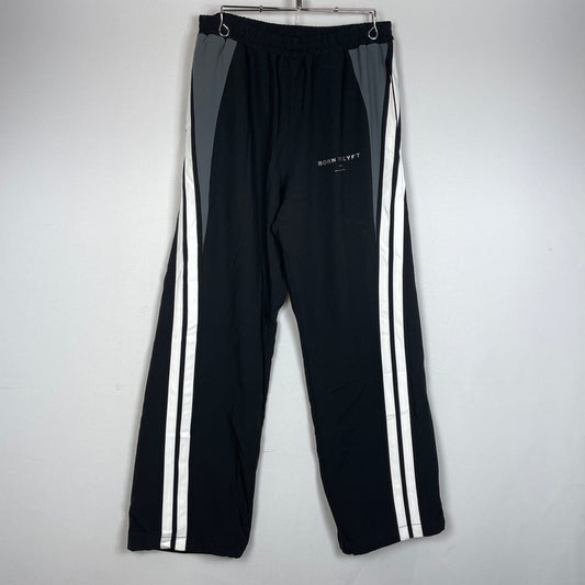 【中古品】【メンズ】 LYFT リフト 2LINE WIDE TRACK PANTS ツーライン ワイドトラックパンツ ボトムス 153-261003-ss-08-teih サイズ：M カラー：ブラック 万代Net店