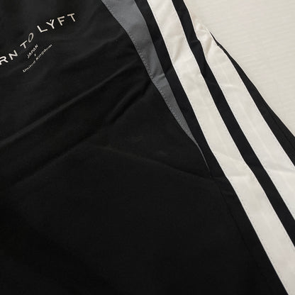 【中古品】【メンズ】 LYFT リフト 2LINE WIDE TRACK PANTS ツーライン ワイドトラックパンツ ボトムス 153-261003-ss-08-teih サイズ：M カラー：ブラック 万代Net店
