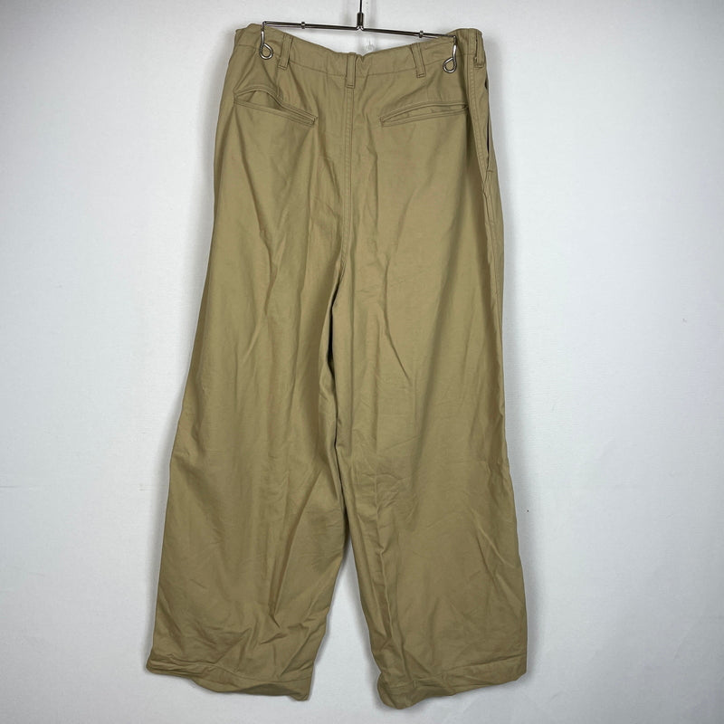 【中古品】【メンズ】 Needles ニードルズ H.D. PANT MILITARY MADE IN JAPAN SX196 ヒザデル パンツ ミリタリー ボトムス 日本製 151-261003-ss-11-teih サイズ：S ※裾汚れあり カラー：ベージュ 万代Net店