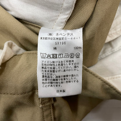【中古品】【メンズ】 Needles ニードルズ H.D. PANT MILITARY MADE IN JAPAN SX196 ヒザデル パンツ ミリタリー ボトムス 日本製 151-261003-ss-11-teih サイズ：S ※裾汚れあり カラー：ベージュ 万代Net店