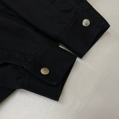 【中古品】【メンズ】 Wrangler ラングラー BACK BONEDENIM WESTERN JACKET 別注 バックボーン デニムウエスタンジャケット アウター Gジャン 145-261003-ss-05-teih サイズ：S カラー：ブラック 万代Net店