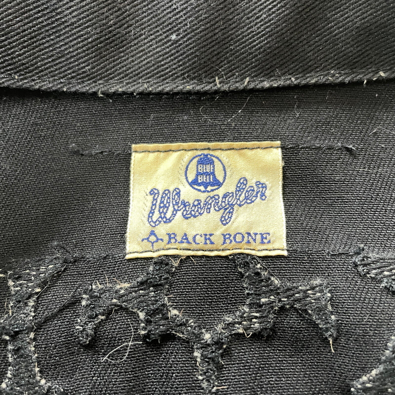 【中古品】【メンズ】 Wrangler ラングラー BACK BONEDENIM WESTERN JACKET 別注 バックボーン デニムウエスタンジャケット アウター Gジャン 145-261003-ss-05-teih サイズ：S カラー：ブラック 万代Net店