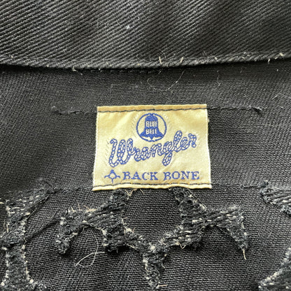 【中古品】【メンズ】 Wrangler ラングラー BACK BONEDENIM WESTERN JACKET 別注 バックボーン デニムウエスタンジャケット アウター Gジャン 145-261003-ss-05-teih サイズ：S カラー：ブラック 万代Net店