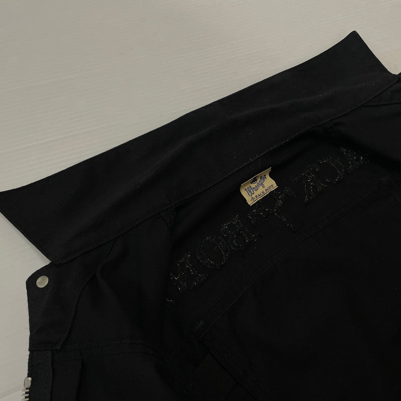 【中古品】【メンズ】 Wrangler ラングラー BACK BONEDENIM WESTERN JACKET 別注 バックボーン デニムウエスタンジャケット アウター Gジャン 145-261003-ss-05-teih サイズ：S カラー：ブラック 万代Net店