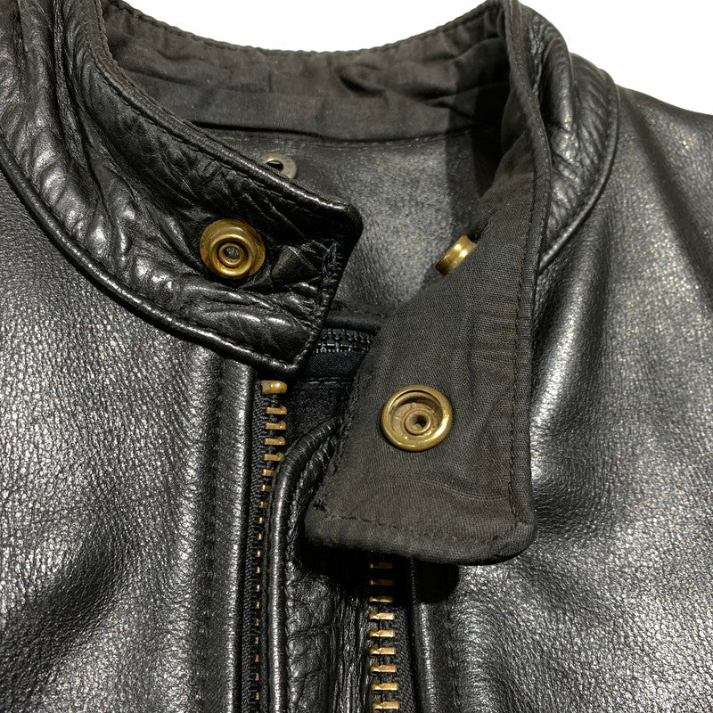 【中古品】【メンズ】 VANSON バンソン SINGLE RIDER JACKET MODEL B シングル ライダースジャケット ライトアウター レザージャケット 145-261001-ko-19-teih サイズ：36 カラー：ブラック 万代Net店